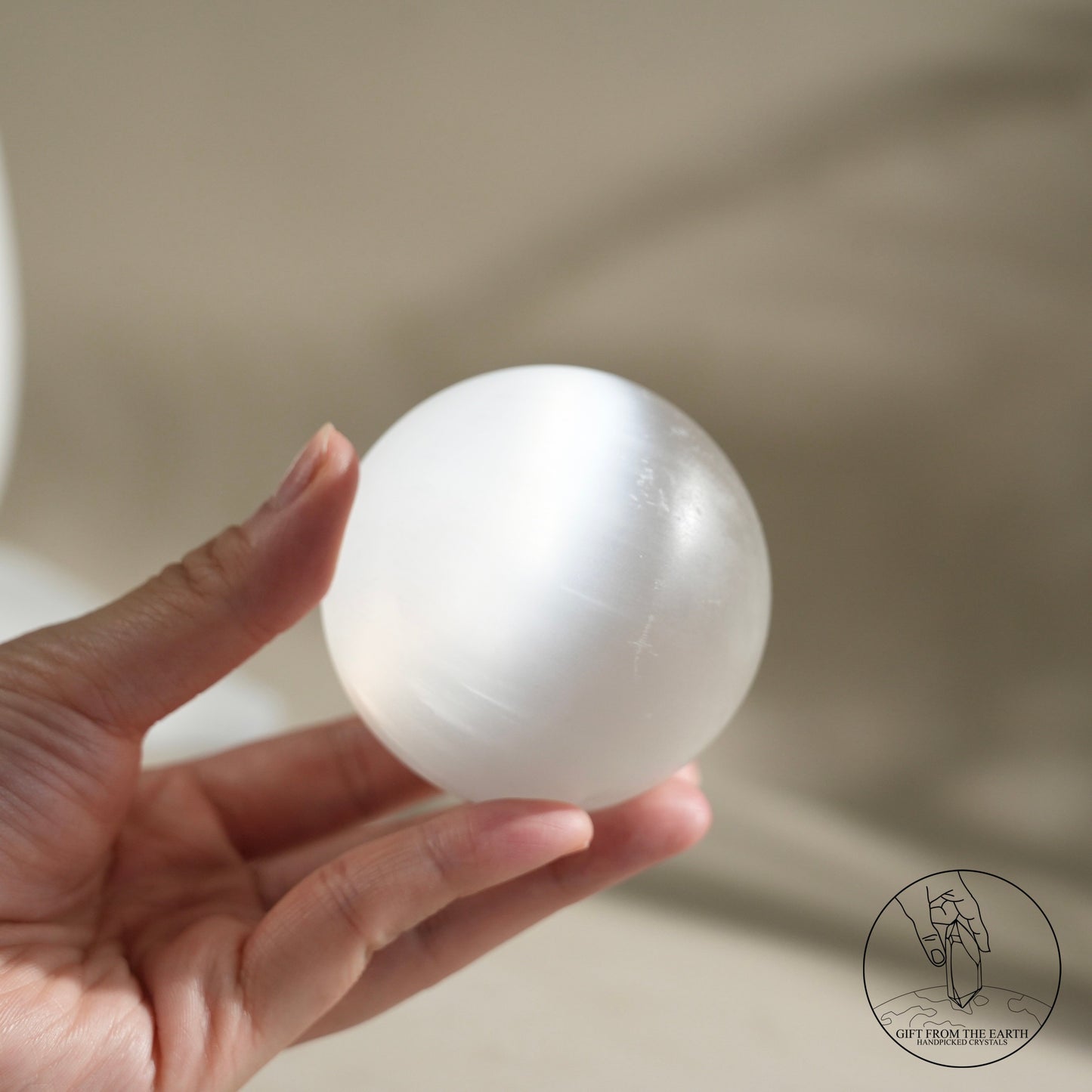 Selenite sphere