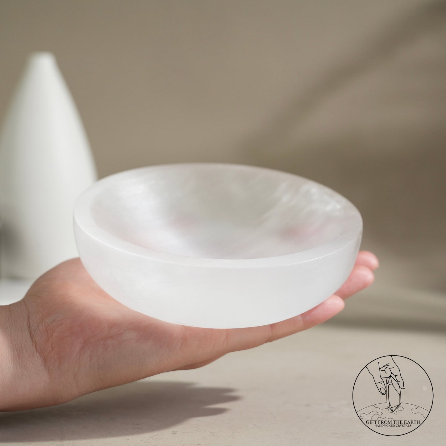 Selenite bowl