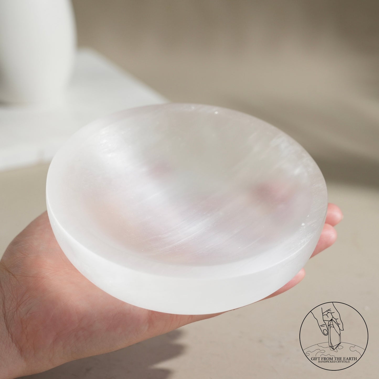 Selenite bowl