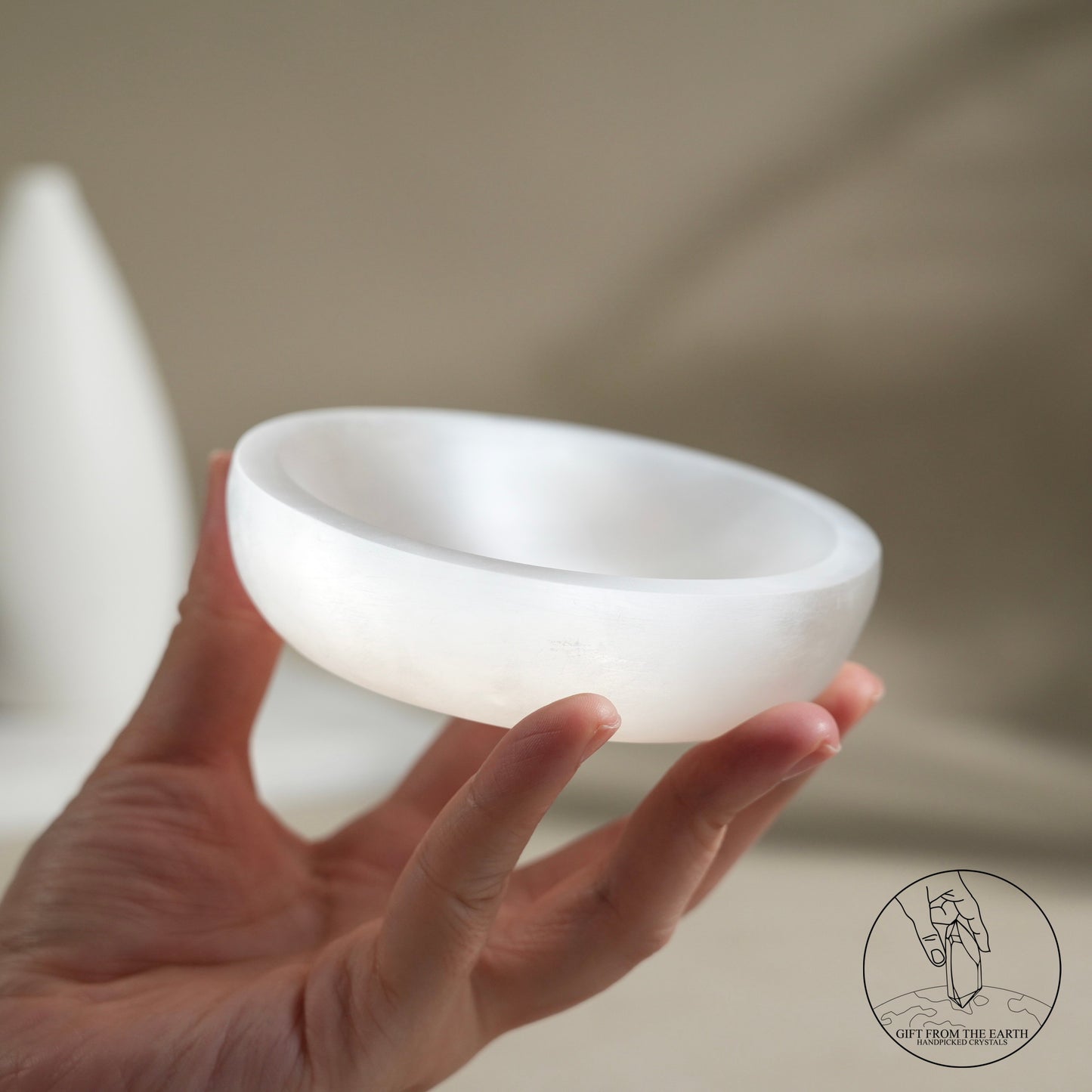 Selenite bowl