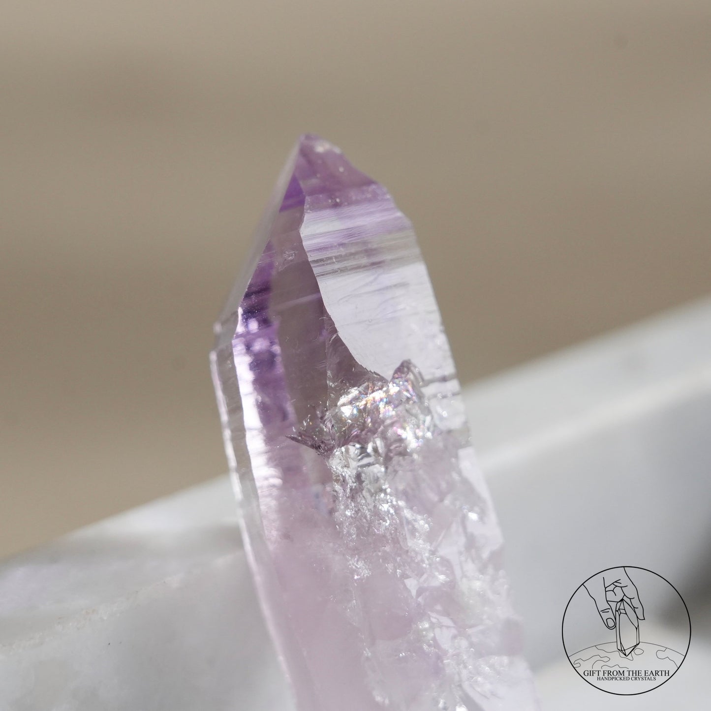 雙尖克魯茲紫水晶原石