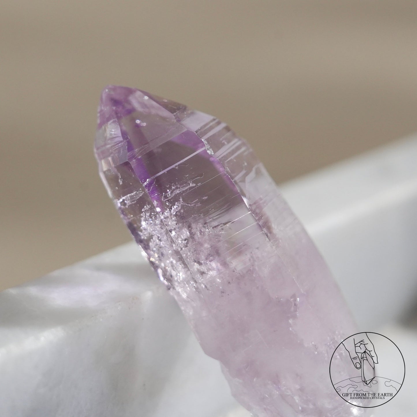 雙尖克魯茲紫水晶原石