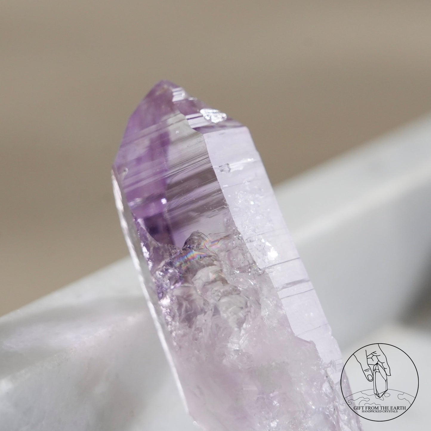 雙尖克魯茲紫水晶原石