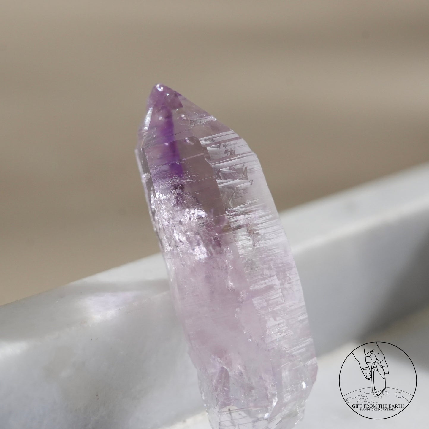 雙尖克魯茲紫水晶原石