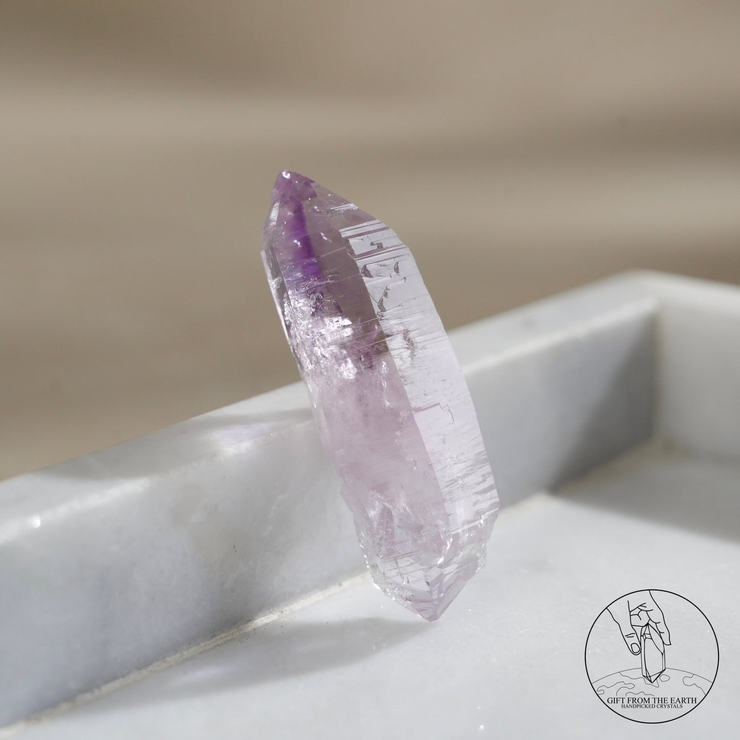 雙尖克魯茲紫水晶原石