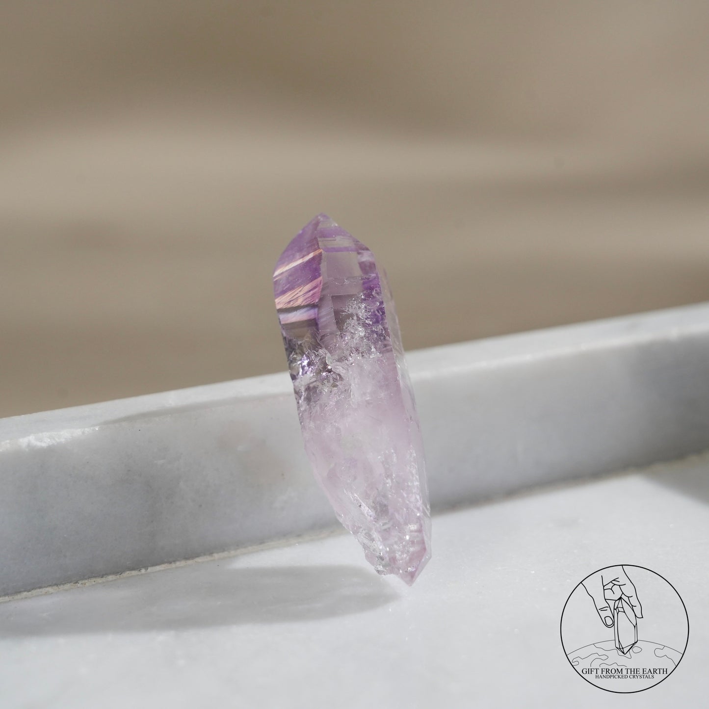 雙尖克魯茲紫水晶原石