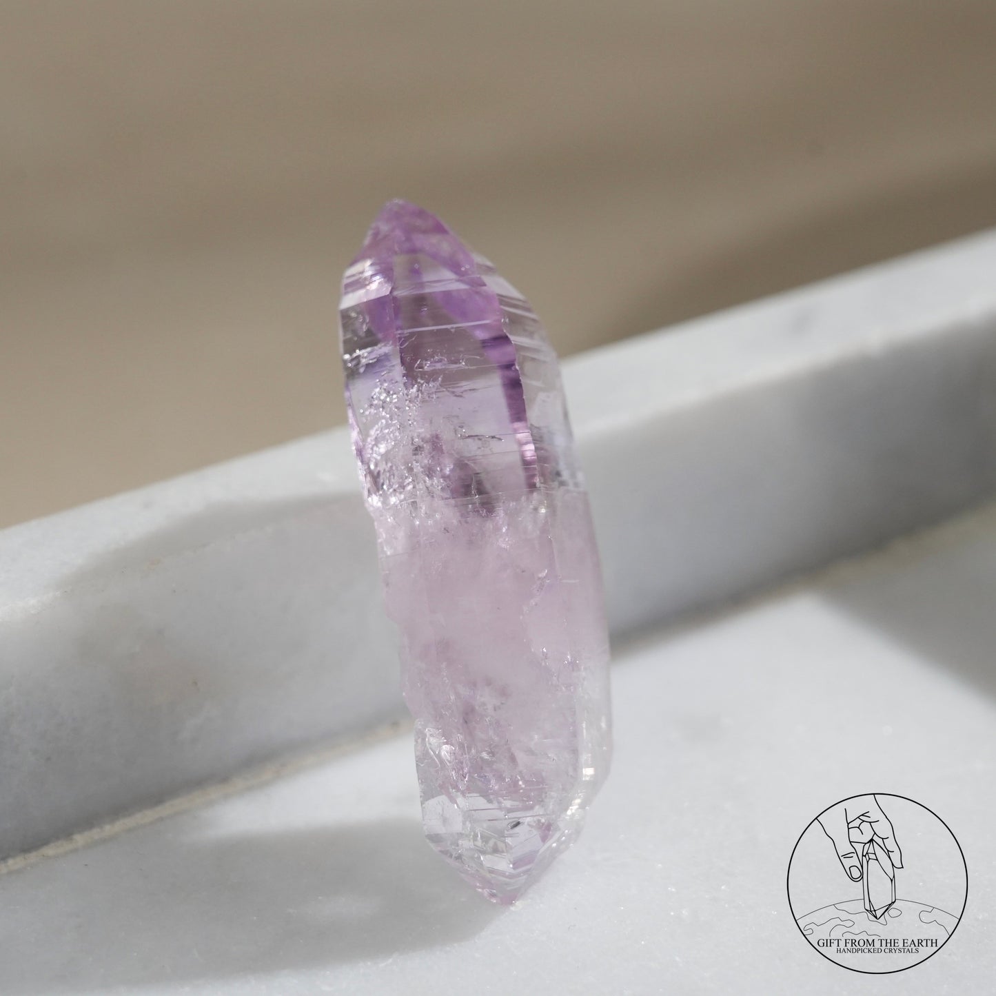 雙尖克魯茲紫水晶原石