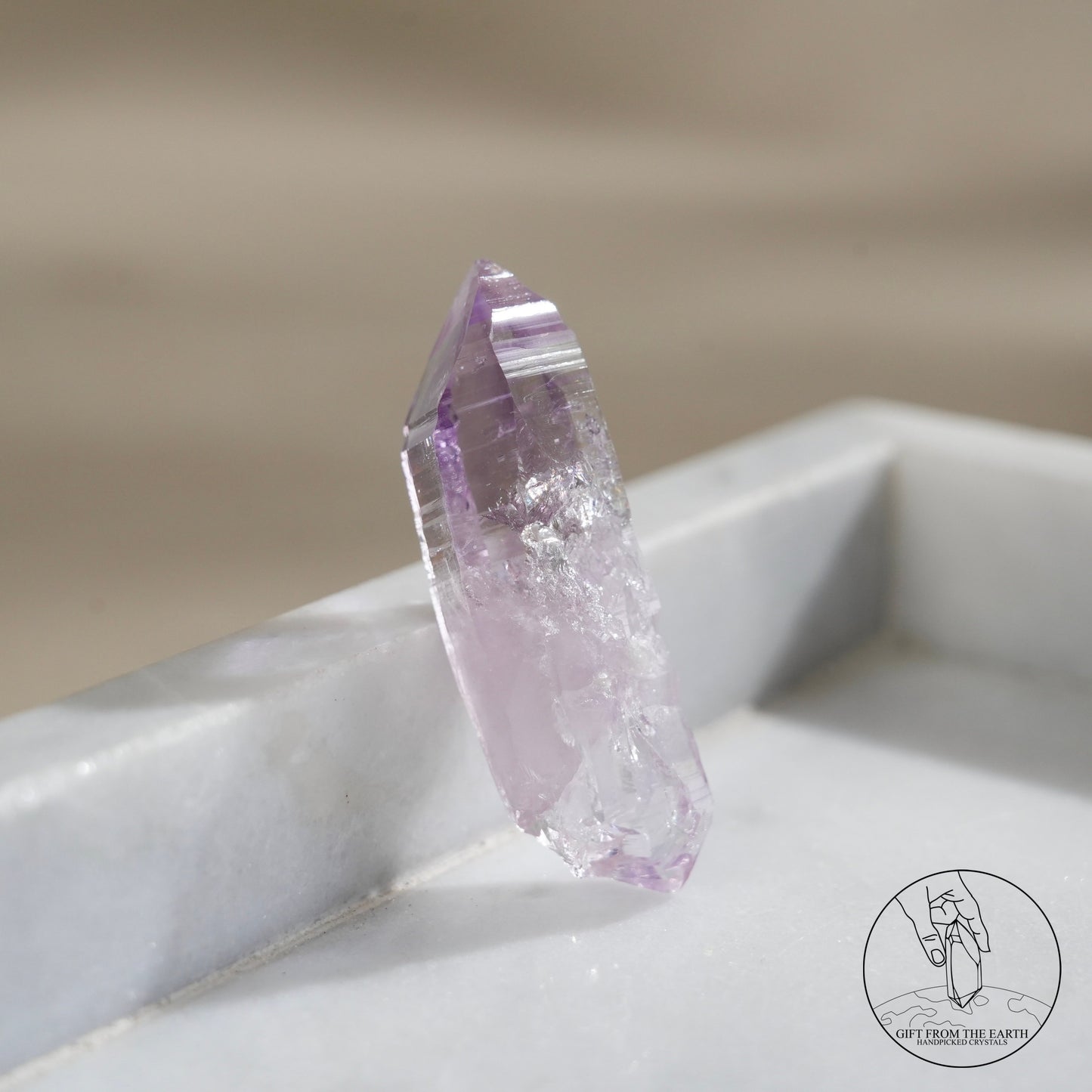 雙尖克魯茲紫水晶原石