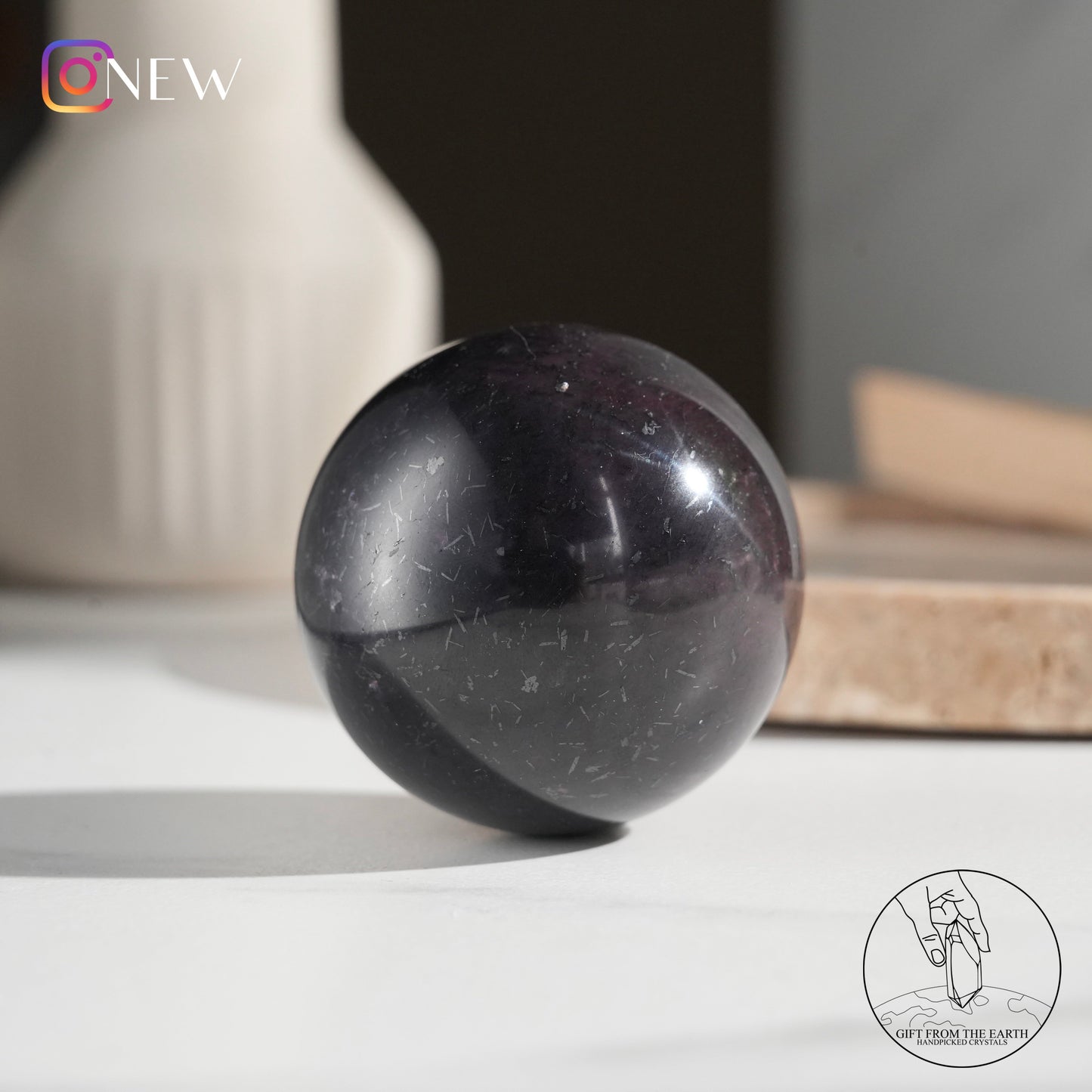 Starry garnet sphere