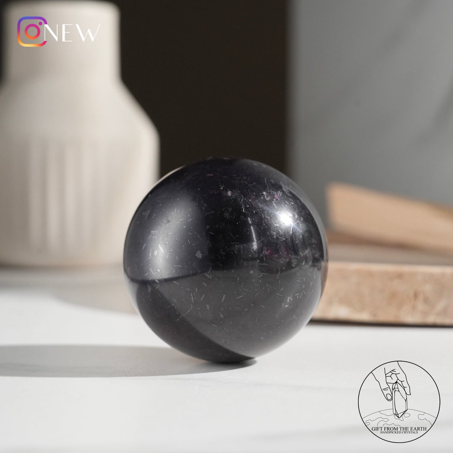 Starry garnet sphere