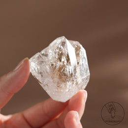 尼泊爾黃泥白骸骨水晶