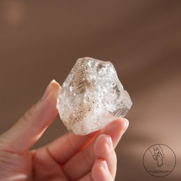 尼泊爾黃泥白骸骨水晶