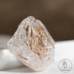 尼泊爾黃泥白骸骨水晶