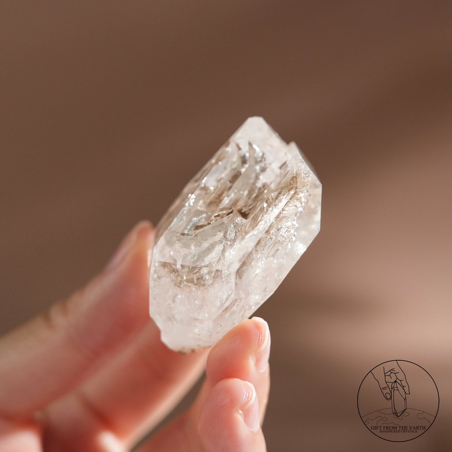 Nepal white Skeletal quartz