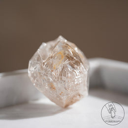 尼泊爾黃泥白骸骨水晶