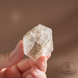 尼泊爾黃泥白骸骨水晶