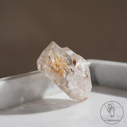 尼泊爾黃泥白骸骨水晶