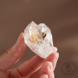 尼泊爾黃泥白骸骨水晶