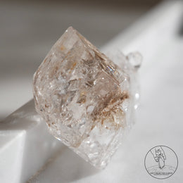 尼泊爾雙生黃泥白骸骨水晶
