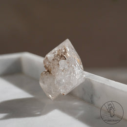 尼泊爾雙生黃泥白骸骨水晶