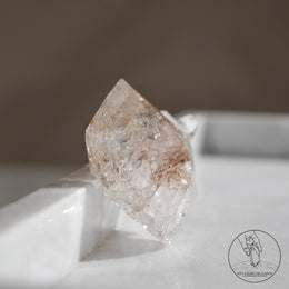 尼泊爾雙生黃泥白骸骨水晶