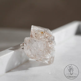 尼泊爾雙生黃泥白骸骨水晶