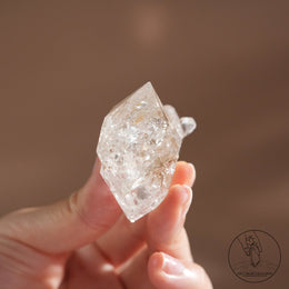 尼泊爾雙生黃泥白骸骨水晶
