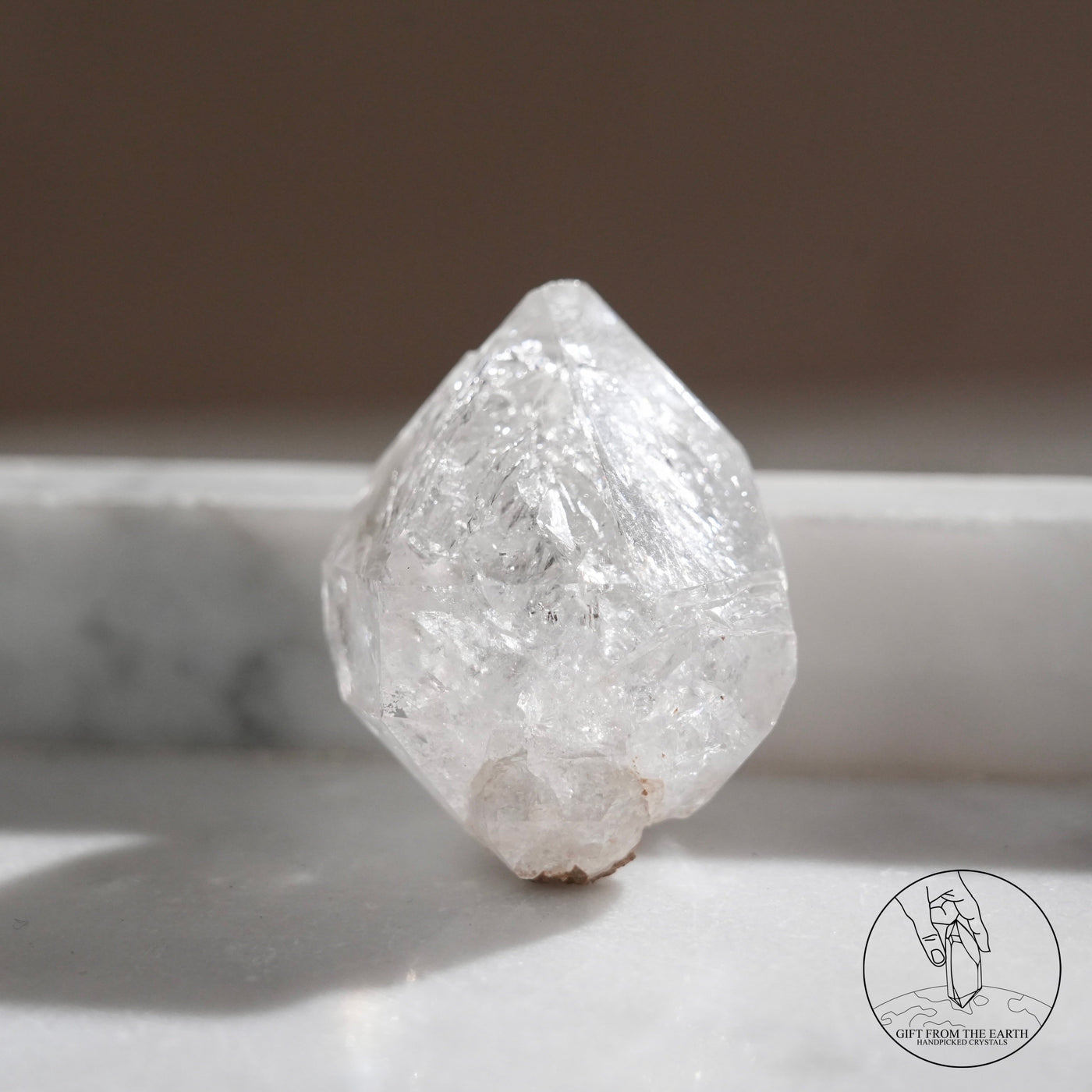尼泊爾黃泥白骸骨水晶