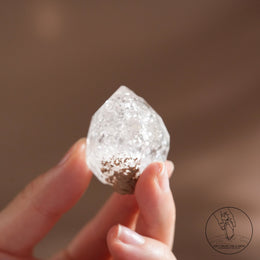 尼泊爾黃泥白骸骨水晶