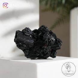 納米比亞亮面黑碧璽晶簇