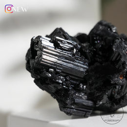 納米比亞亮面黑碧璽晶簇