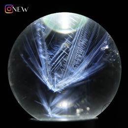 藍針白水晶球