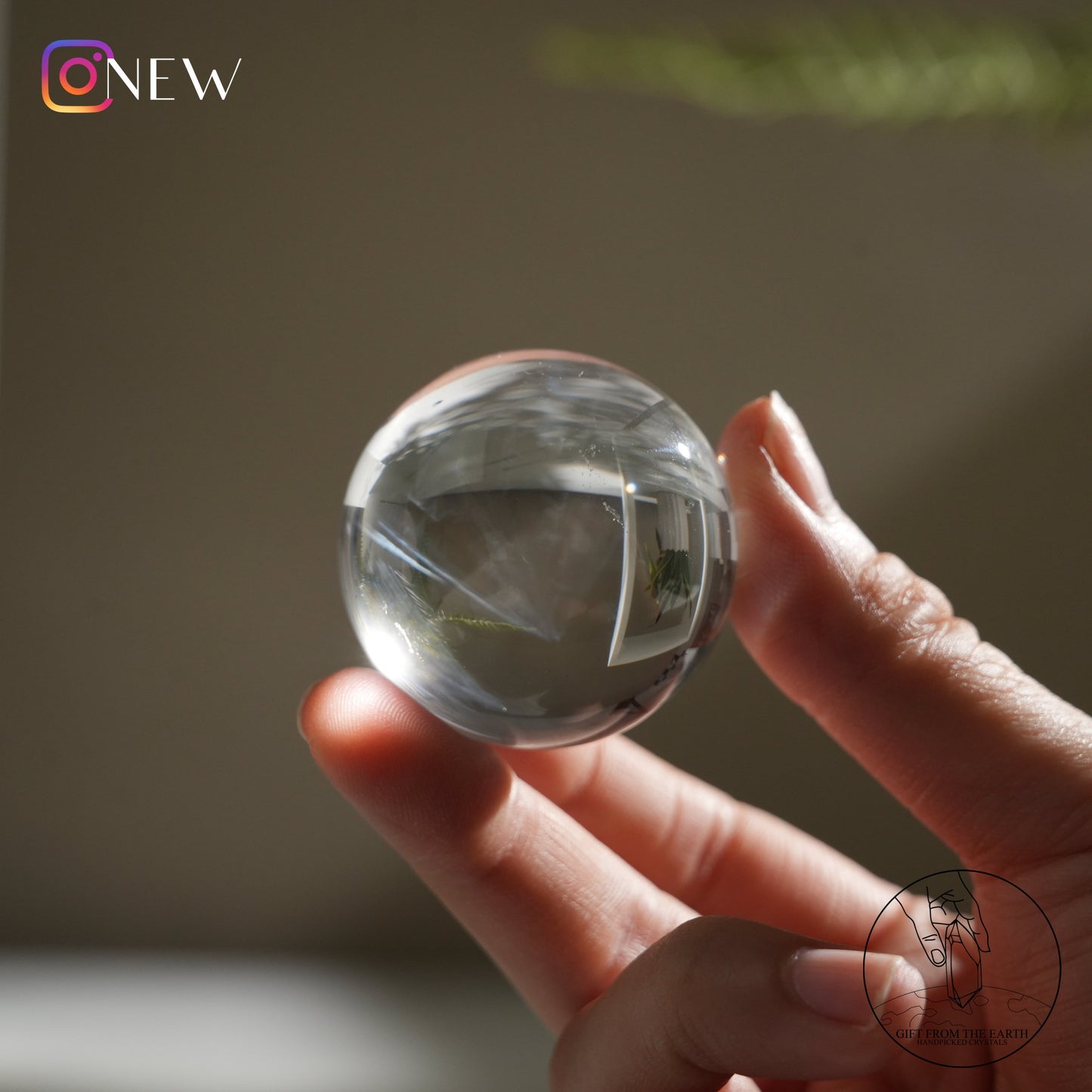 Blue needle quartz sphere