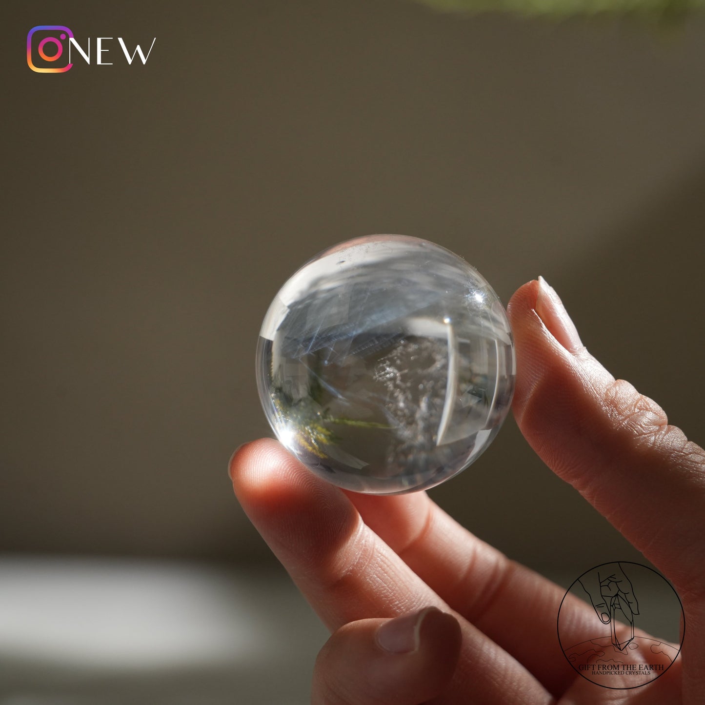 Blue needle quartz sphere