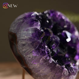 心形紫水晶簇