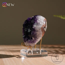 心形紫水晶簇
