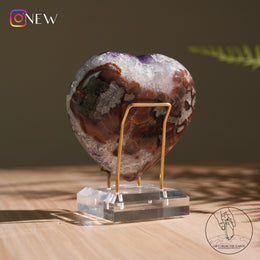 心形紫水晶簇