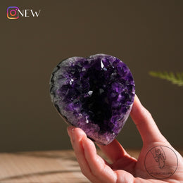 心形紫水晶簇