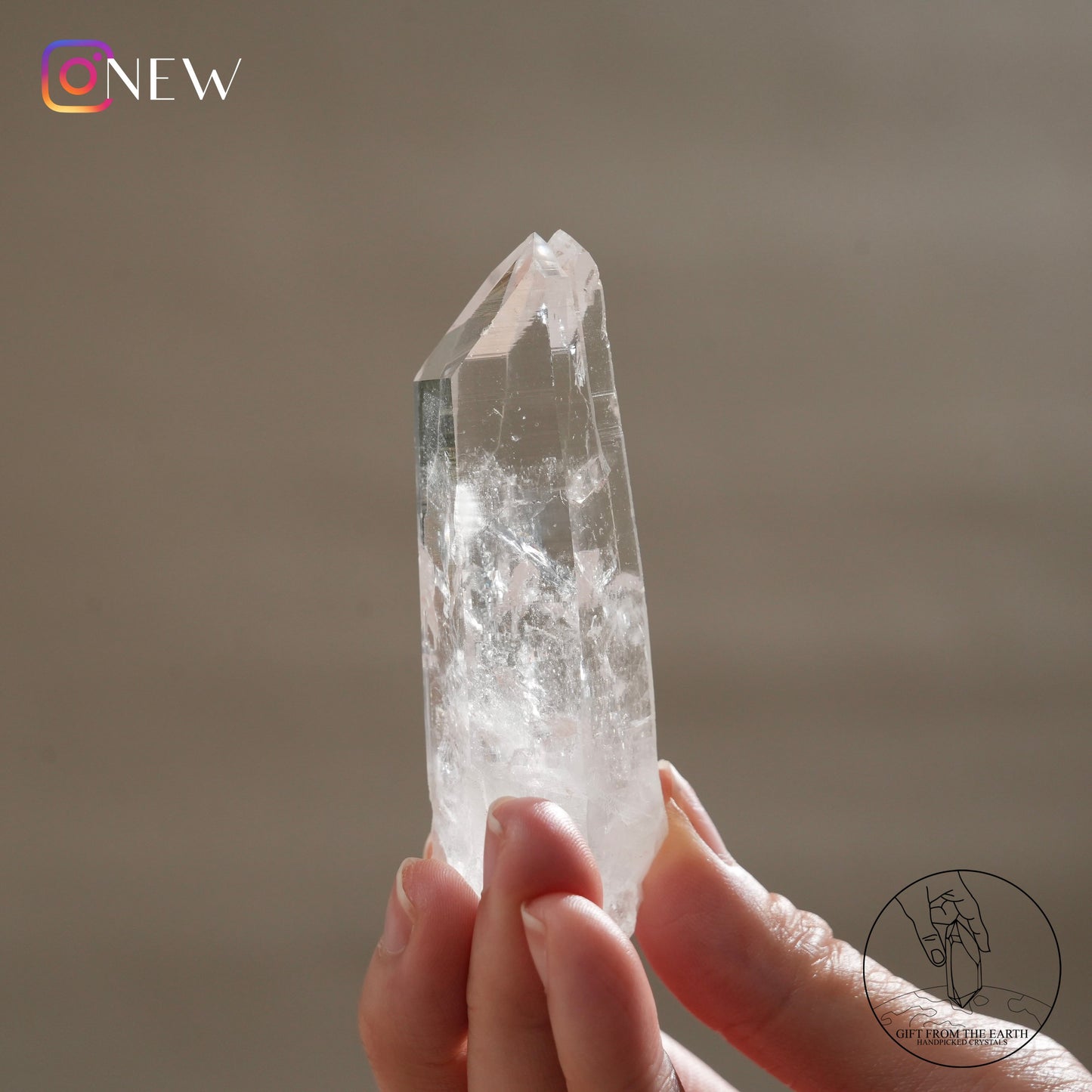 Colombian twin lemurian quartz