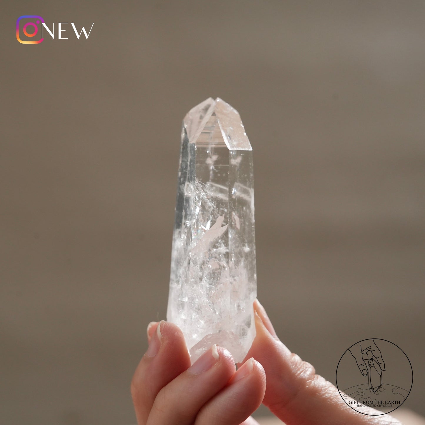 Colombian twin lemurian quartz