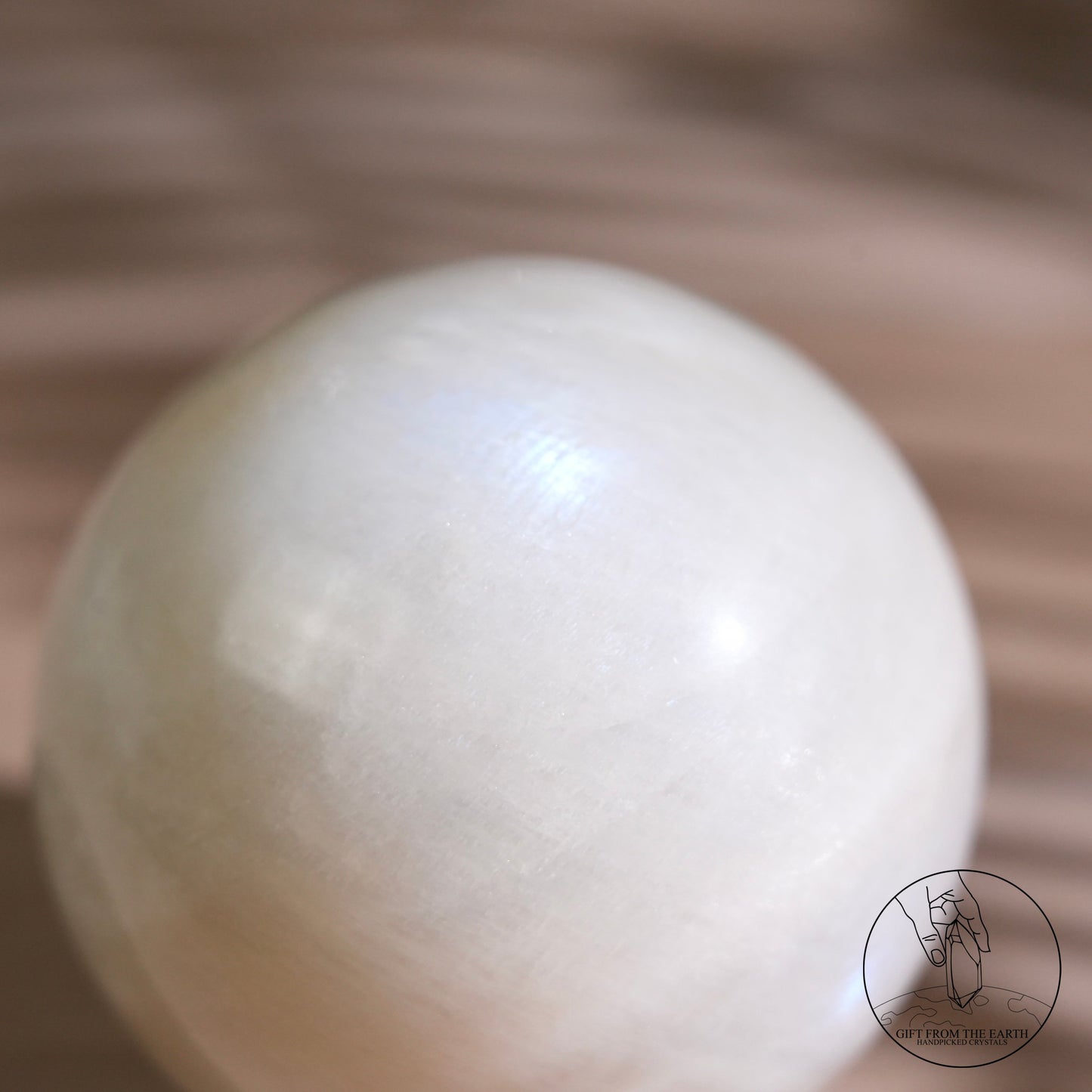 Sri Lankan white moonstone sphere