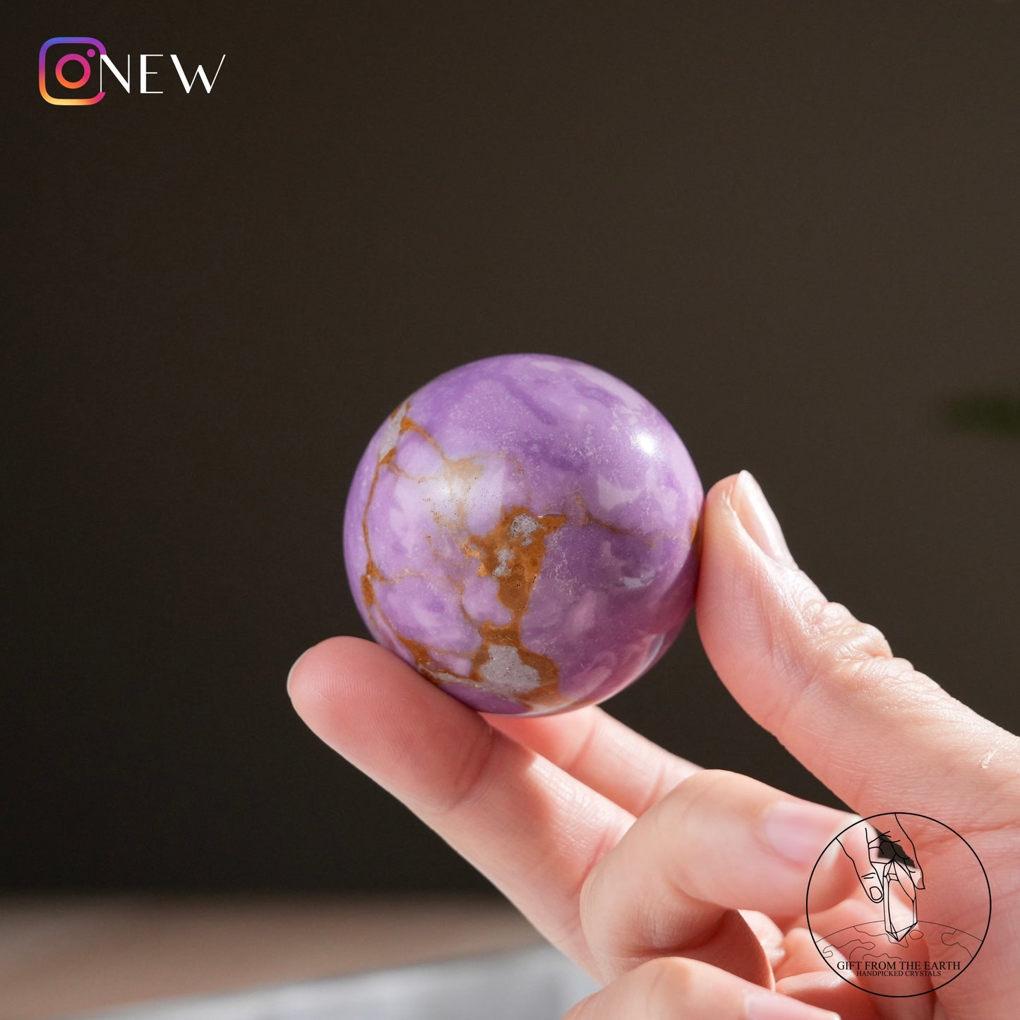 American lepidolite sphere