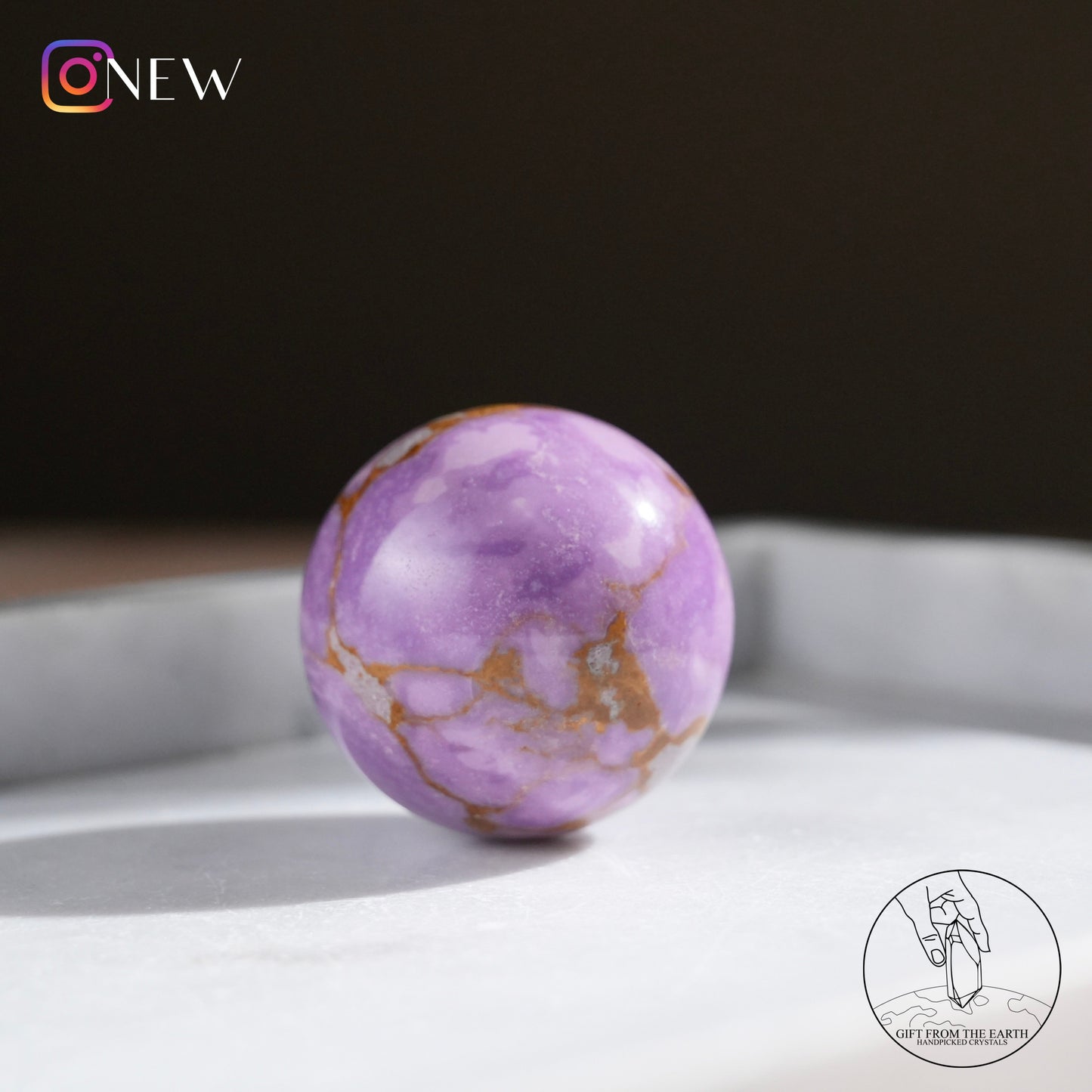 American lepidolite sphere