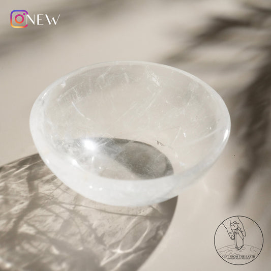 Clear quartz bowl