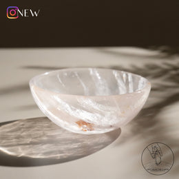 白水晶碗 (淡粉紅)