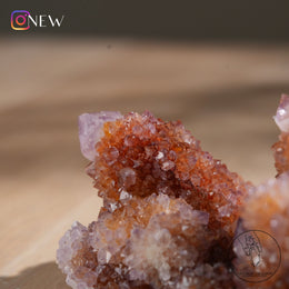 南非紫黃精靈水晶赤鐵礦共生