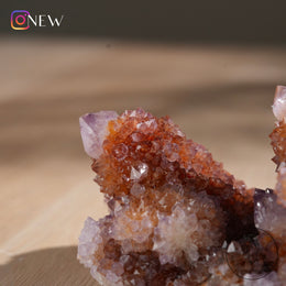 南非紫黃精靈水晶赤鐵礦共生