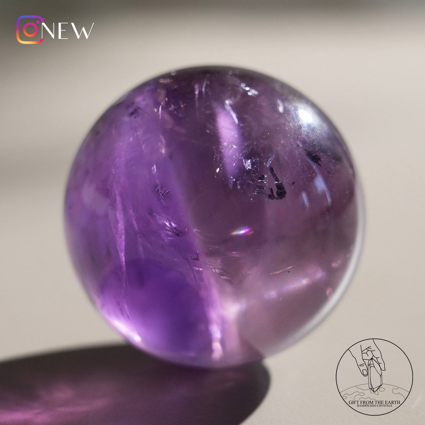 Ametrine sphere