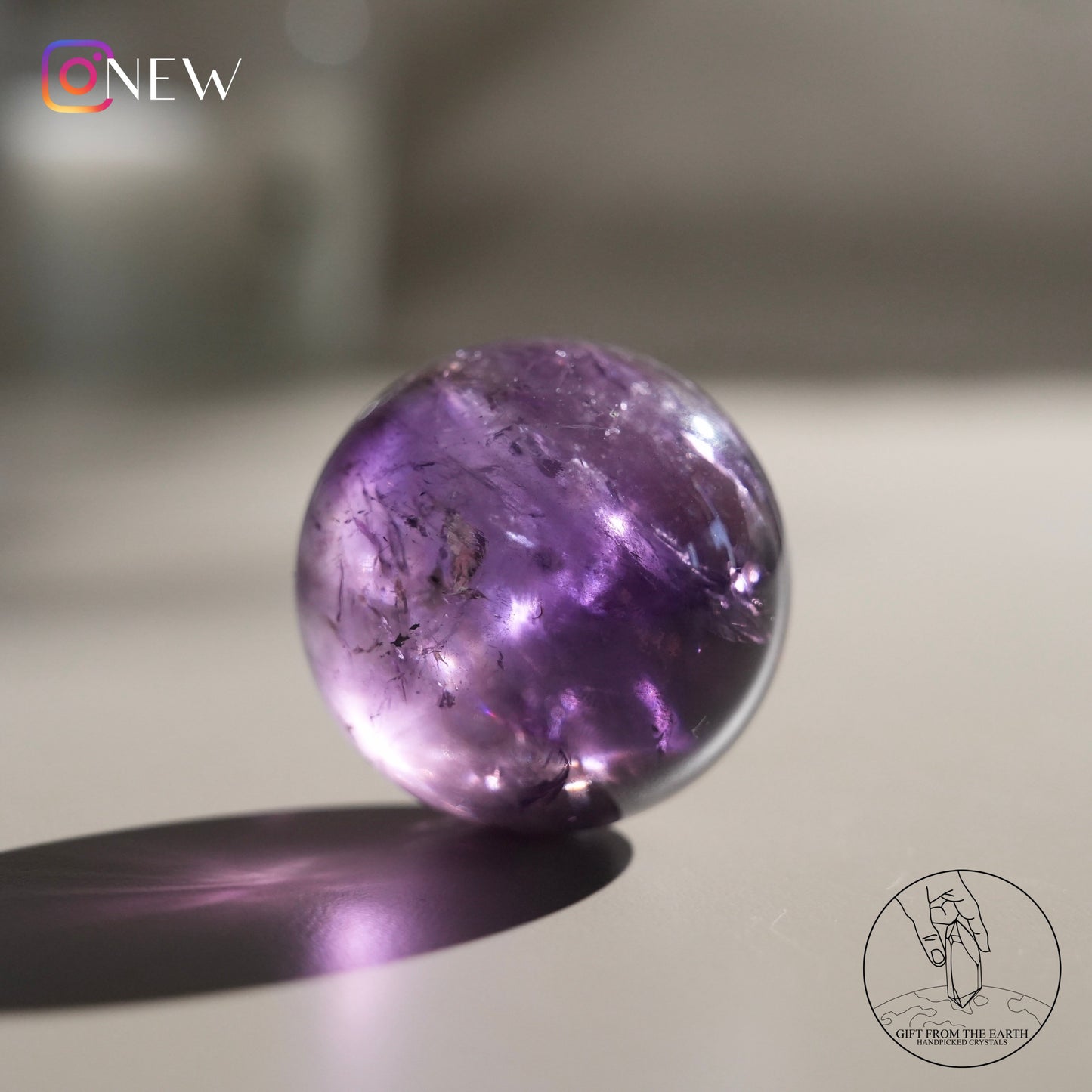 Ametrine sphere