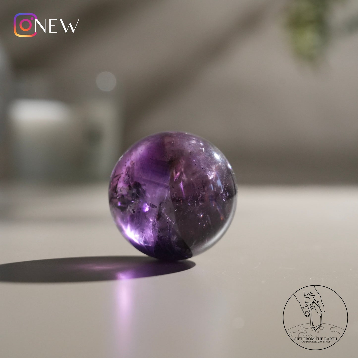 Ametrine sphere